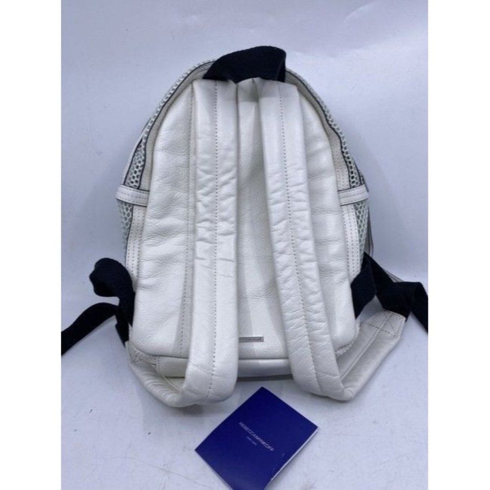 Rebecca Minkoff Net Mini Mab White Leather Backpack - Picture 6 of 11